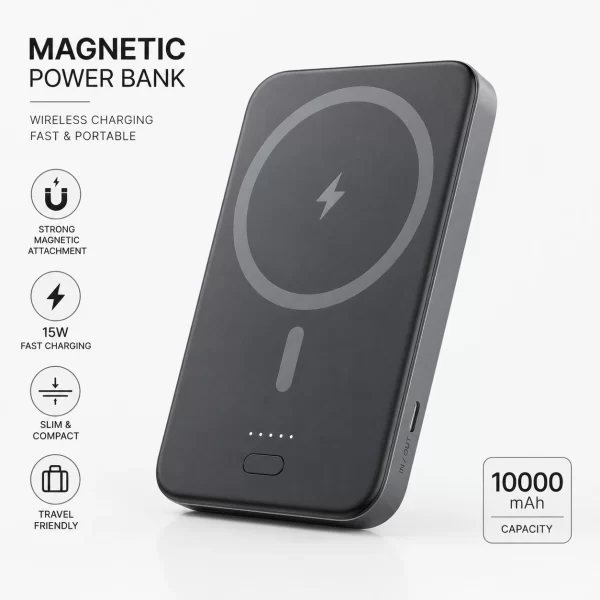 Magnetic wireless power bank product image